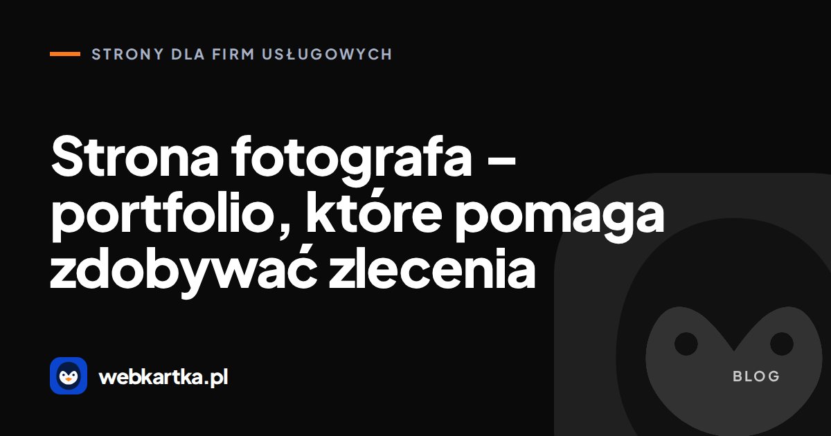 Strona fotografa – portfolio, które pomaga zdobywać zlecenia